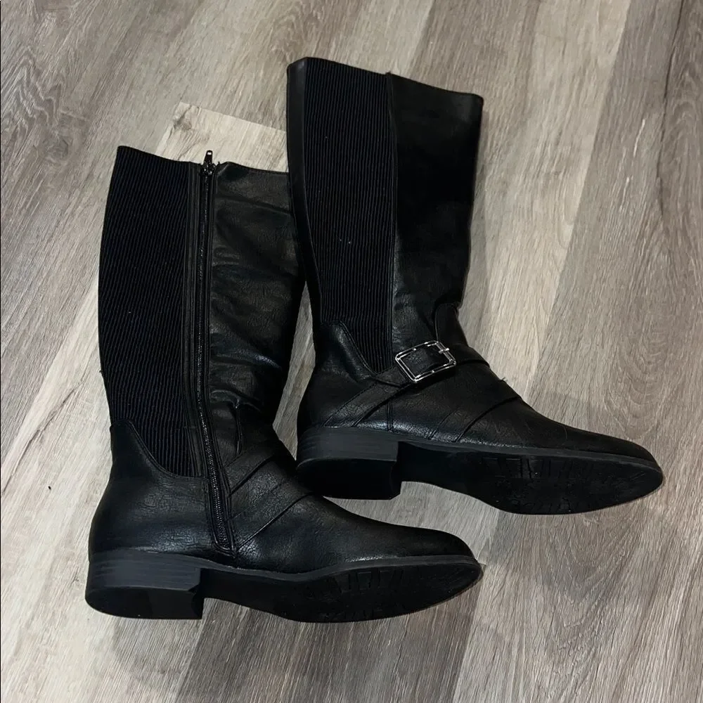 Life Stride Black Over the Knee Boots